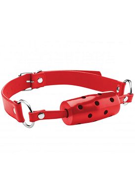 Mundknebel - Cylinder Gag - mit Atemlchern red