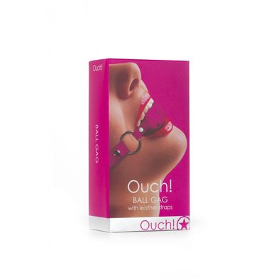 Mundknebelball Leder pink
