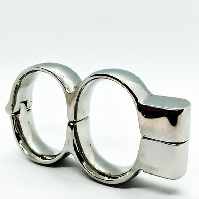HardcoreDeLuxe Stainless Steel Irish Handcuffs medium silver