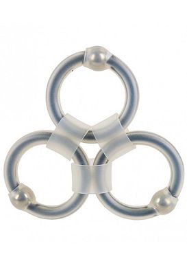 Rascal Tri Master Cockring with Ball Rings