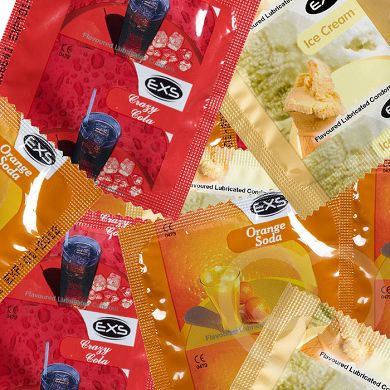 EXS gemischte Kondome mit Geschmack (100er-Pack)