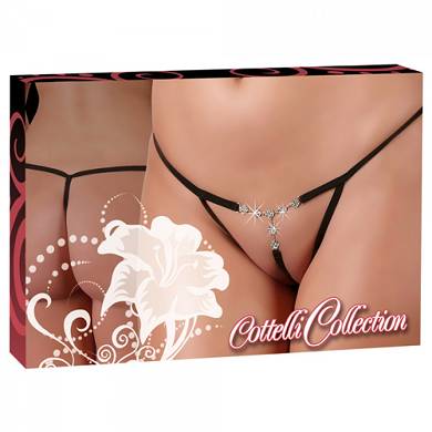 Cottelli Collection - Strass String - in Schwarz