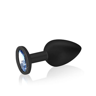 Silikon Anal Dildo mit Kristall, S, 7 cm