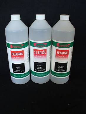 Silikonöl Gummi Kunstoff Latex Leder Pflege 3 Liter PE 3 X 1 Liter