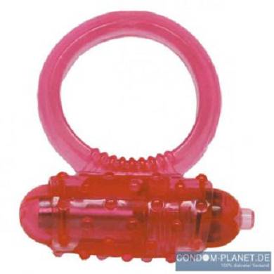 Silicone Soft Cock-Ring pink m. Vibr.