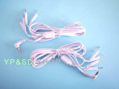 2x Elektrodenkabel Kabel 3.5mm Stecker 4in1 für TENS EMS Geräte Reizstromgeräte