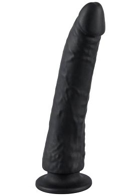 21 x 2,9 - 4,7 cm LuLu Silikon-Dildo schwarz