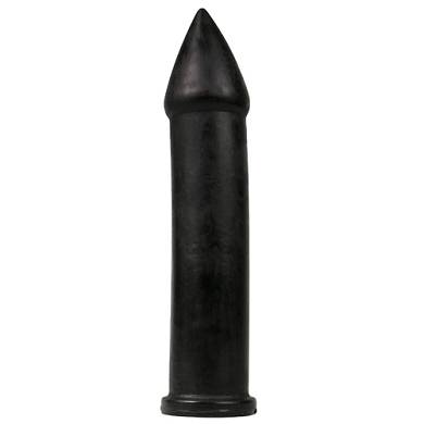 All Black Dildo 24 cm in Schwarz