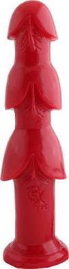 TSX Medium Three Bangs Analplug rot 27x7,5cm