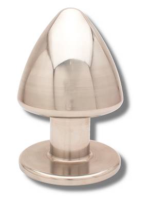 Buttplug aus poliertem Edelstahl Ø 90 mm