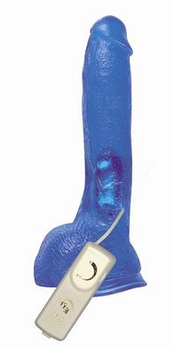 25 x 4,5 cm MIRKOs vibrating LOVER blue Vibrator