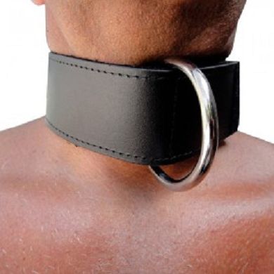 Leder Halsfessel mit Klett