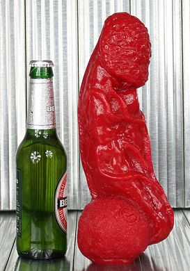 28 x 7 cm Dildo Stoneman red