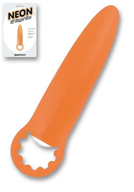 8,4 x 1,8 cm Neon Lil Finger Vibe Butt Plug orange