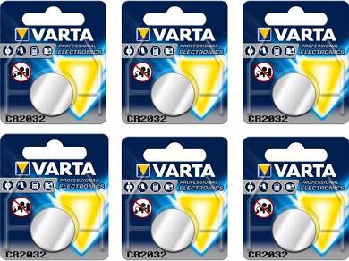 5 x original Blister Batterien Varta CR2032 2032 bis 2024