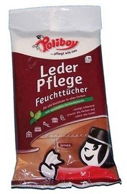 Poliboy Glattledertcher Lederpflege feuchte Lederpflegetcher #GB R1F1P4