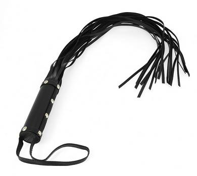 Peitsche Leder schwarz