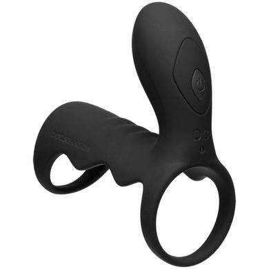 Vibrierender Peniskfig mit Funkfernbedienung - Schwarz
