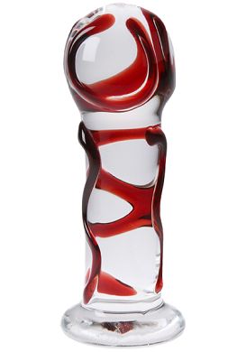 12 x 4 cm Glasdildo - Die kleine Kirsche
