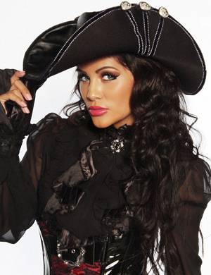 Schwarzer Piratenhut