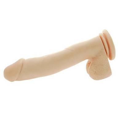 Pipedream Basix Rubber Works 12" Suction Cup Unisex Flesh Dong