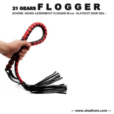 90cm GEARS FLOGGER S.A.M aus Leder