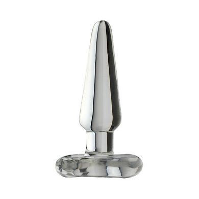 Spartacus Small Spade Glas Analplug, 10,5 x 3 cm