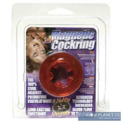 Jelly Magnetic Cockring red