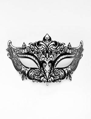 Metallmaske mit Strass entlang des Wimpernkranzes