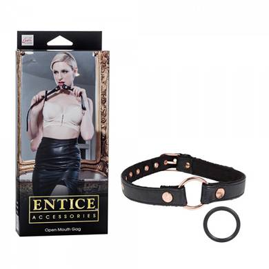Entice - Luxus Mundknebel - in Schwarz/Gold
