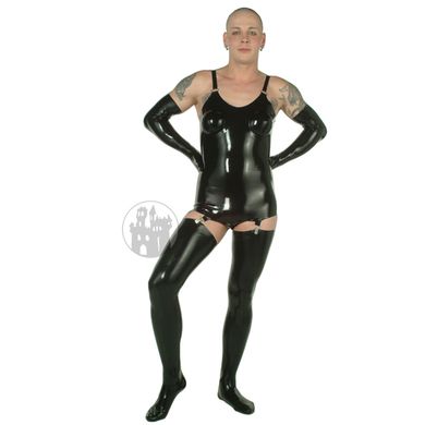 Latex Korsett mit Vagina und Schamlippen, getaucht