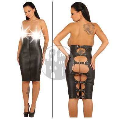 Leder Spanking Unterbrust Rock
