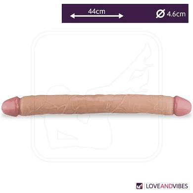 Realistischer Doppeldildo in XL