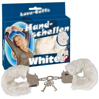 Handschellen "Love Cuffs" Wei