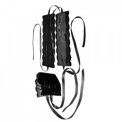 Edles Bondage-Set- in Schwarz