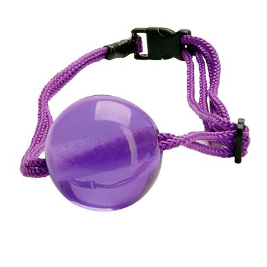 Japanese Silk Love Rope Ball Gag violett