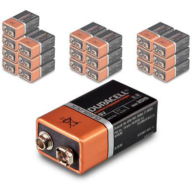 20x Duracell 9V Block OEM Batterie LR61 580 mAh MN1604 E-Block Alkaline 20 Stk