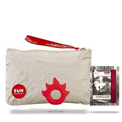 Fun Factory FLAME rot Silikon Penisring für eine harte Erektion Ø 1.9 cm (Set 