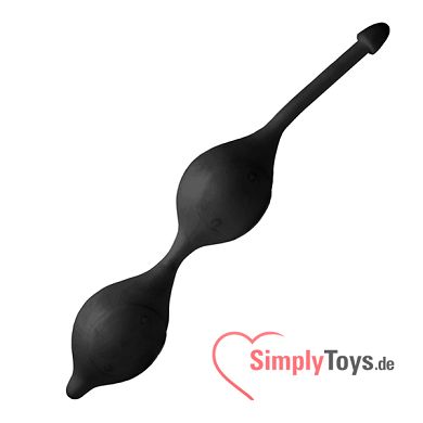 Happy Balls Genussblle Vagina schwarz, 3,7 cm