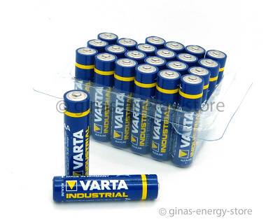 BOX 24x VARTA Industrial AAA Batterie AAA-Batterien Alkaline LR6 MX1500 Mikro