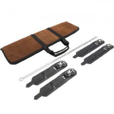Spreizstange 5 Lochund Lederfessel Bondage Set Deluxe mit Tasche