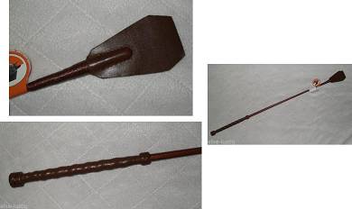 GERTE PEITSCHE DBERT BRAUN 1-3127 br hochwertig Lederklatsche Ledergriff NEU