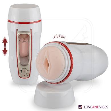Vagina-Masturbator mit Stofunktion Elevator Pro