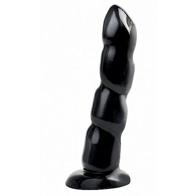 Basix Dildo Wurm schwarz 19 x 3,8 cm