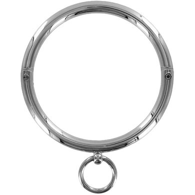 Master Series - Ladies Rolled Steel Collar with Ring silver