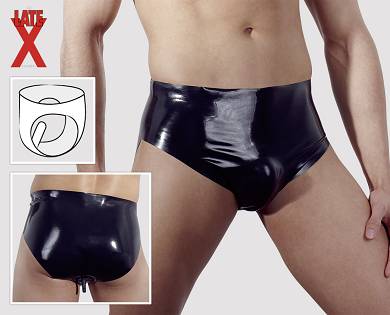 Latex-Slip mit Plug