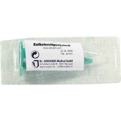 KATHETER Stöpsel steril grün Kunstst.universal 1St PZN 4677691