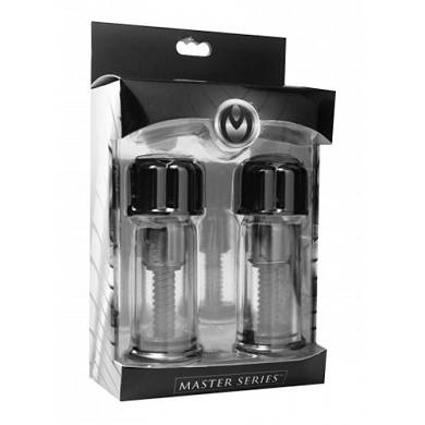 Krftiges Nippelsauger-Set in Schwarz