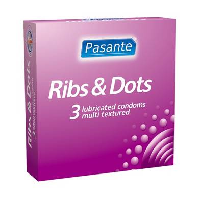 Pasante Ribs & Dots Kondome 3 Stck