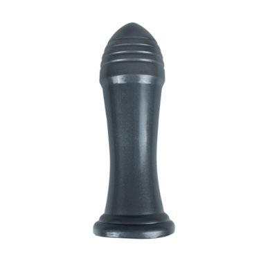 Groer Dildo mit Riffeln in Grau